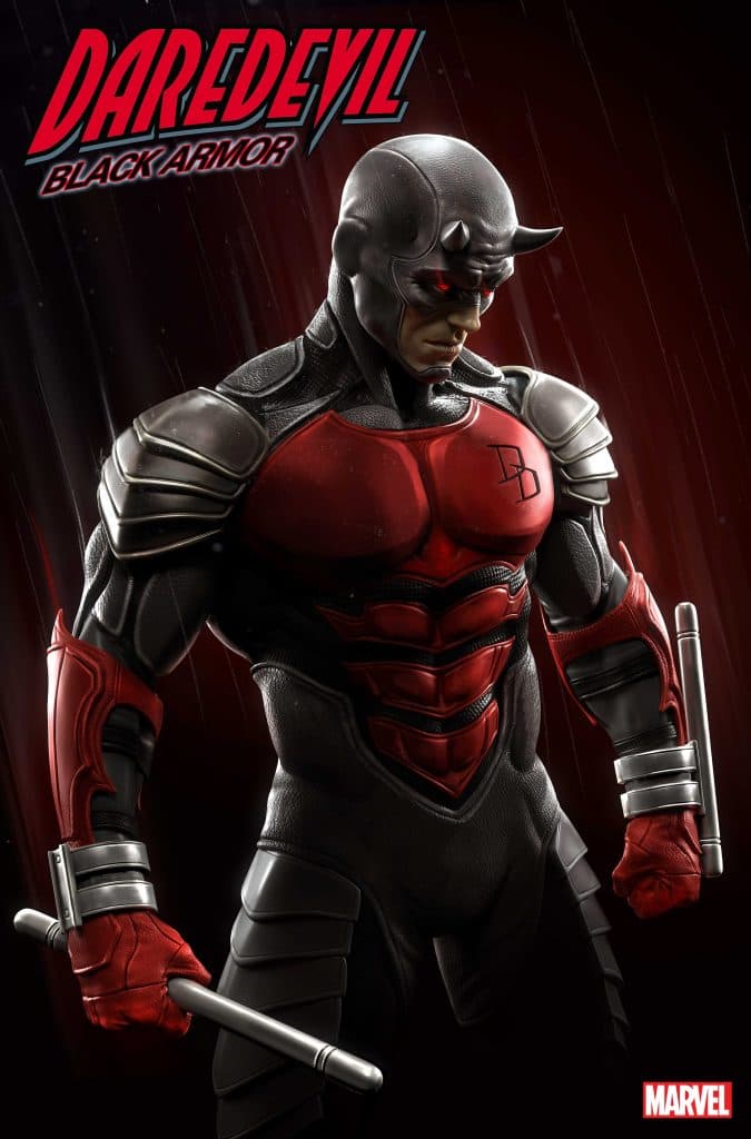 Daredevil: Black Armor variant cover by Rafael Grassetti