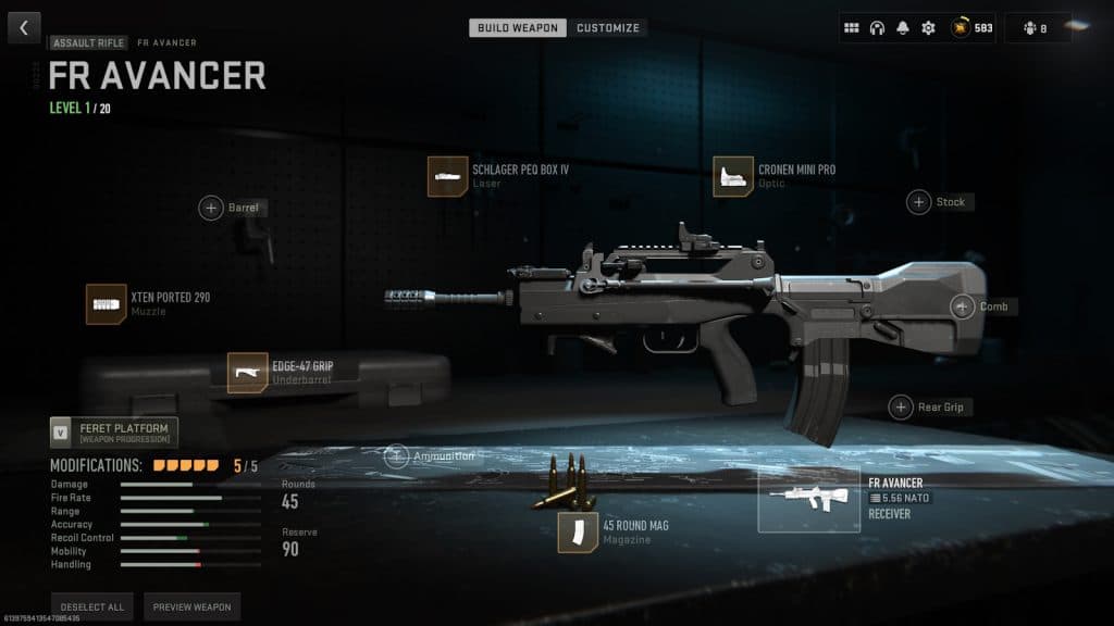 FR Avancer loadout for Modern Warfare 2 Season 5 multiplayer.