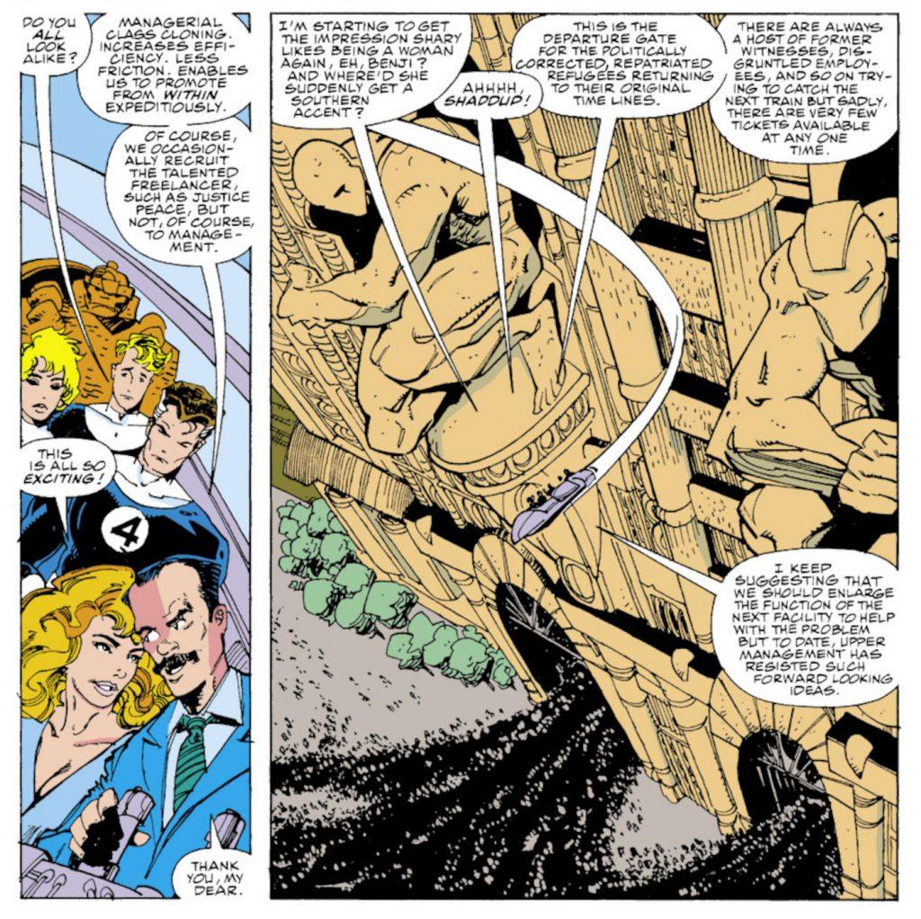First appearance of Mobius M. Mobius in Fantastic Four #353
