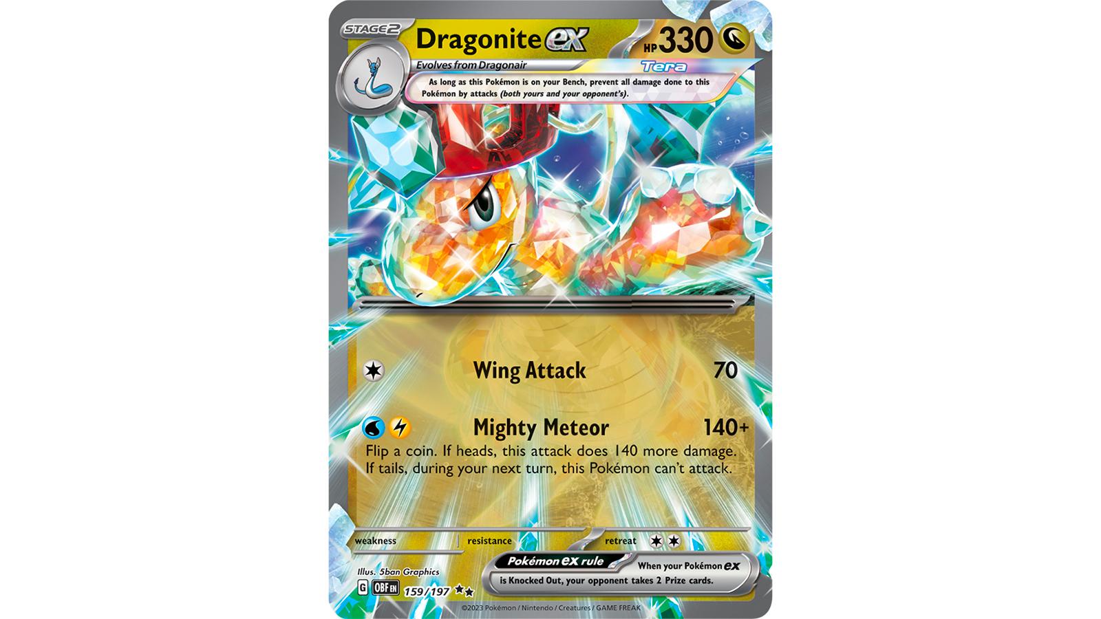 Tera Dragonite ex Pokemon card