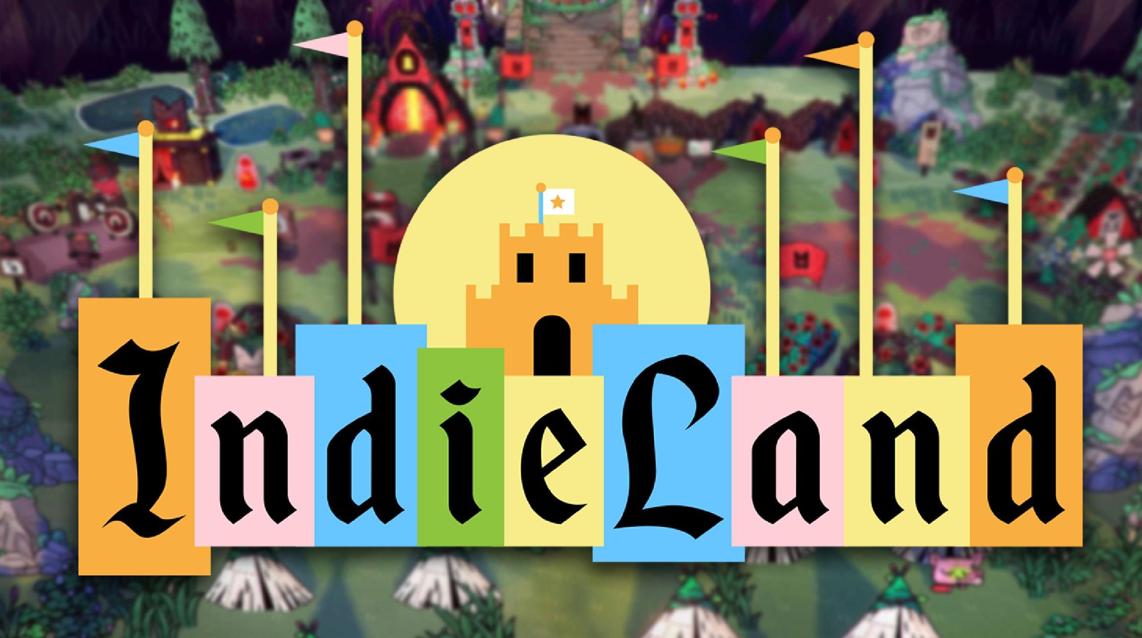 IndieLand logo in front of Cult of the Lamb gameplay