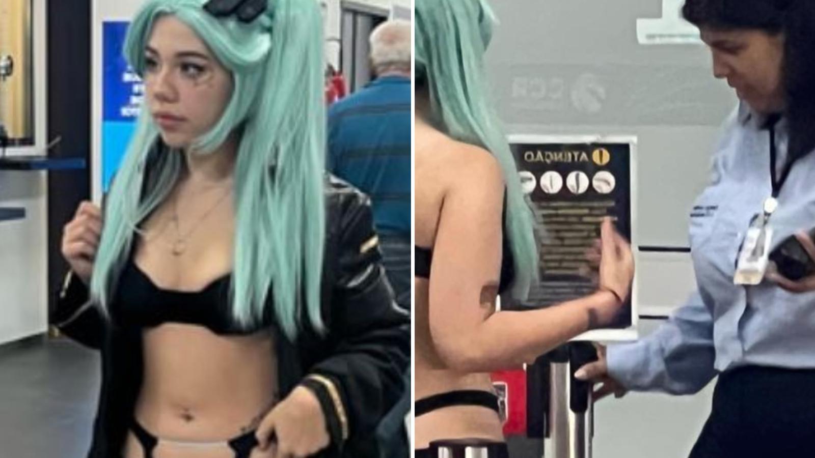 onlyfans model banned from airport for cyberpunk cosplay
