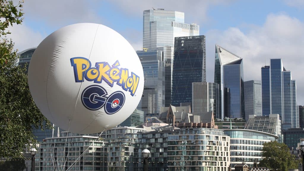 A photo of a hot air balloon at Pokemon Go Fest 2023 in London
