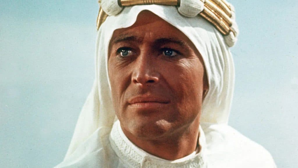 Peter O Toole in Lawrence of Arabia