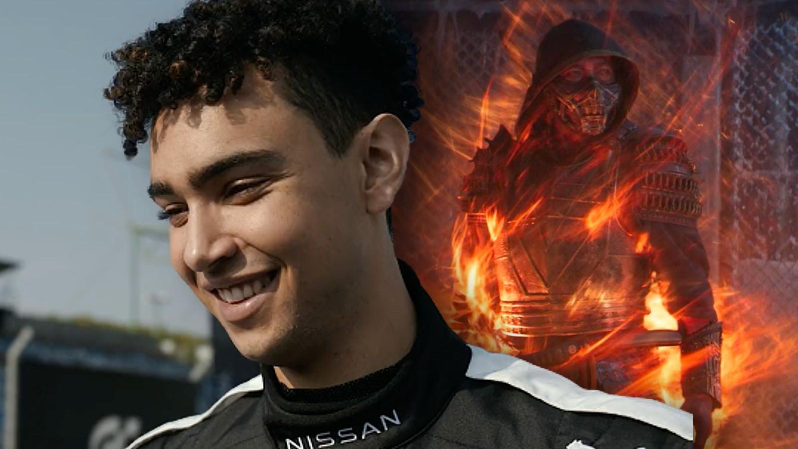 Archie Madekwe in Gran Turismo and Scorpion in the Mortal Kombat video game movies