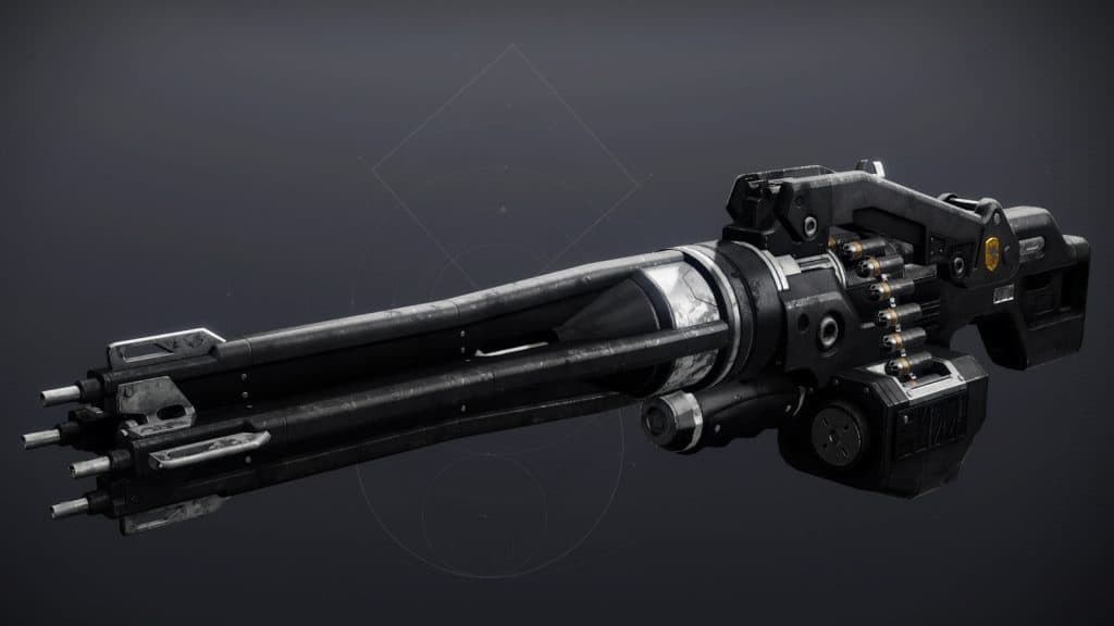 Heir Apparant Exotic solar machine gun in Destiny 2.