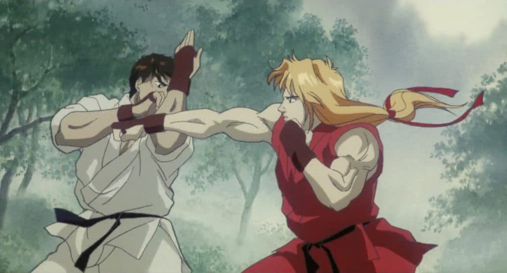 A still from Street Fighter 2: The Animated Movie