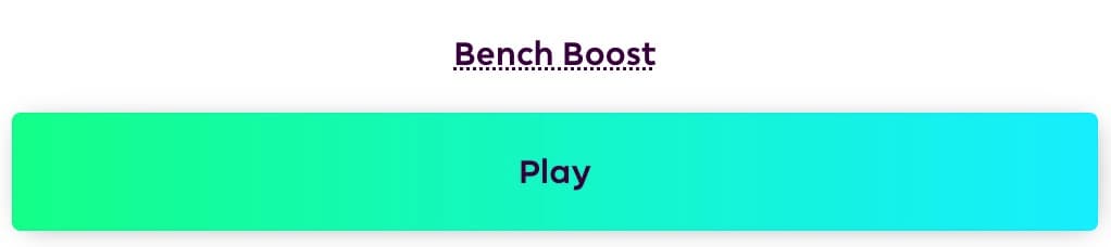 Play Bench Boost button on Fantasy Premier League