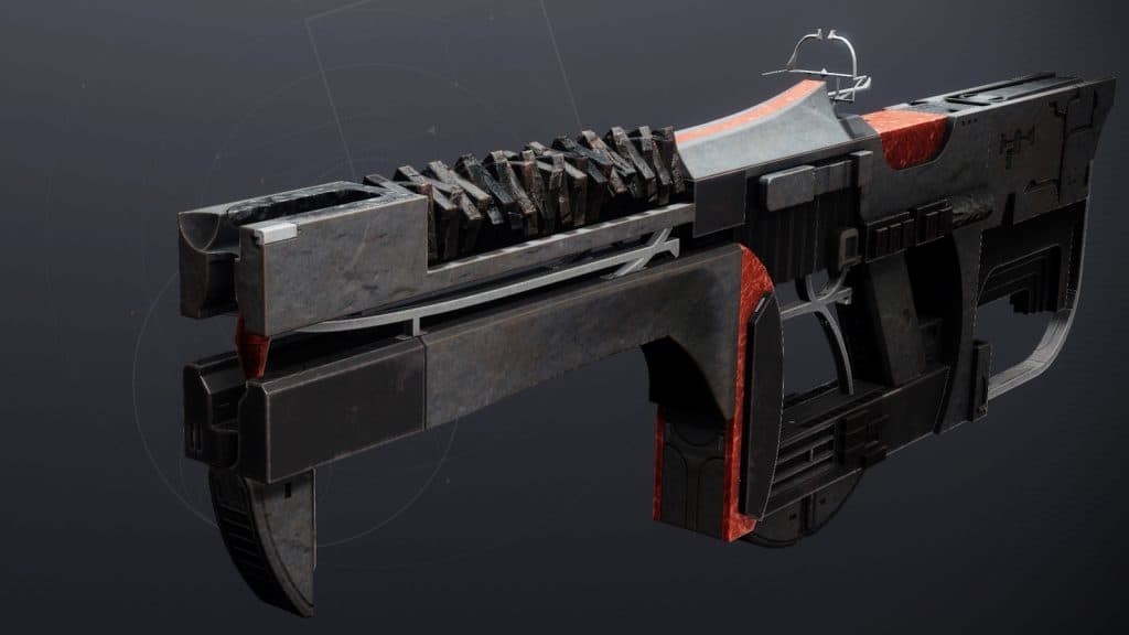 The legendary solar linear fusionr rifle Cataclysmic in Destiny 2.