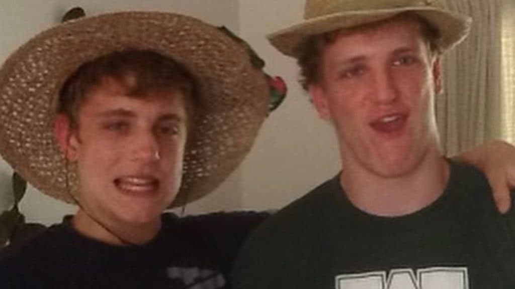 Jake and Logan Paul in their earlier streaming days.