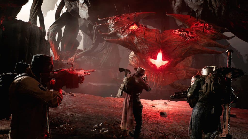 A screenshot of a boss fight in Remnant 2