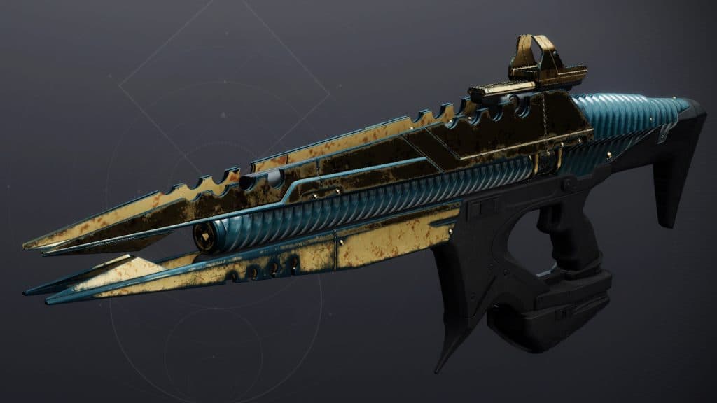 The legendary void linear fusion rifle Threaded Needle in Destiny 2.
