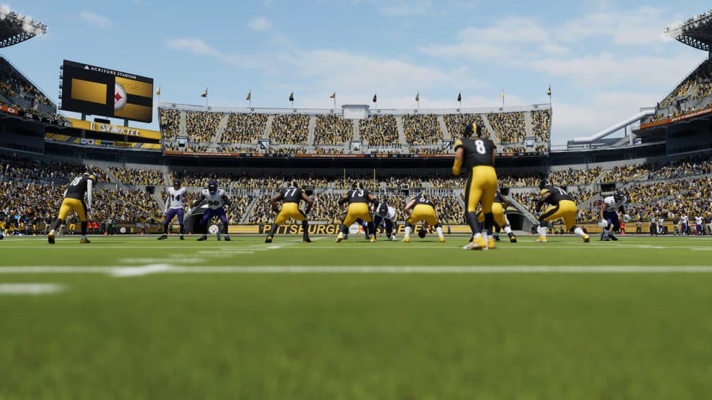 Ravens and Steelers in Madden 24