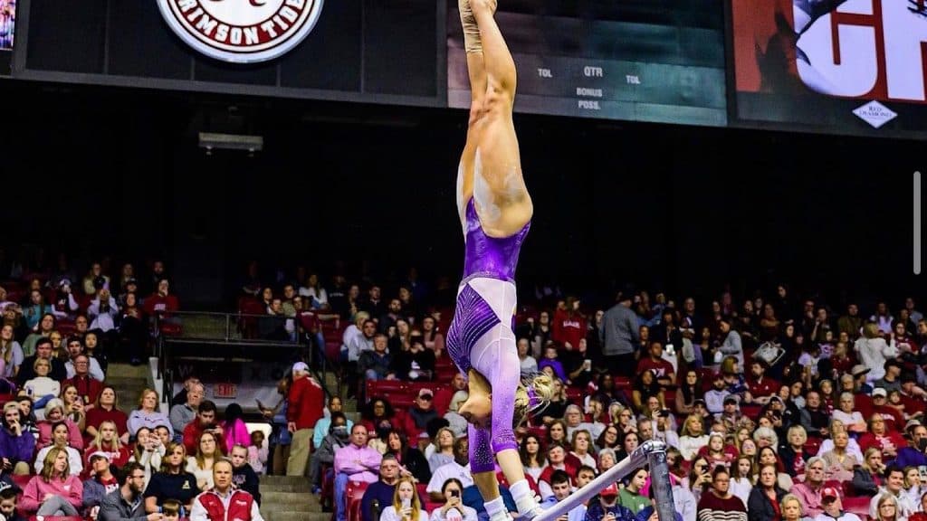 LSU Tiger and elite gymnast, Olivia Dunne.