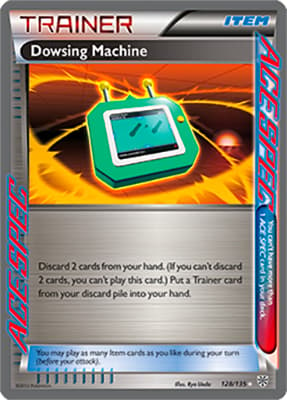 Dowsing machine Ace Spec Pokemon card