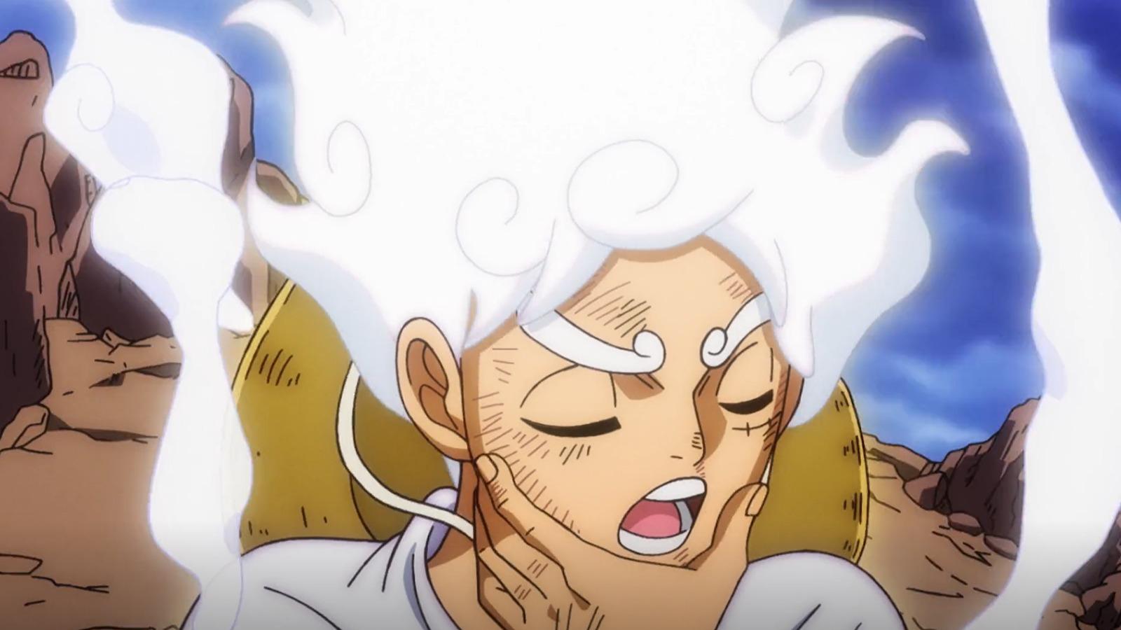 A still from One Piece Luffy Gear 5 episode