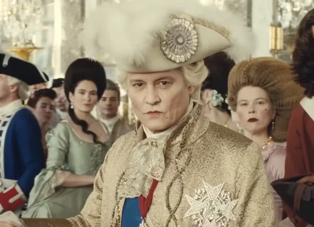 Johnny Depp as King Louis XV in Jeanne du Barry