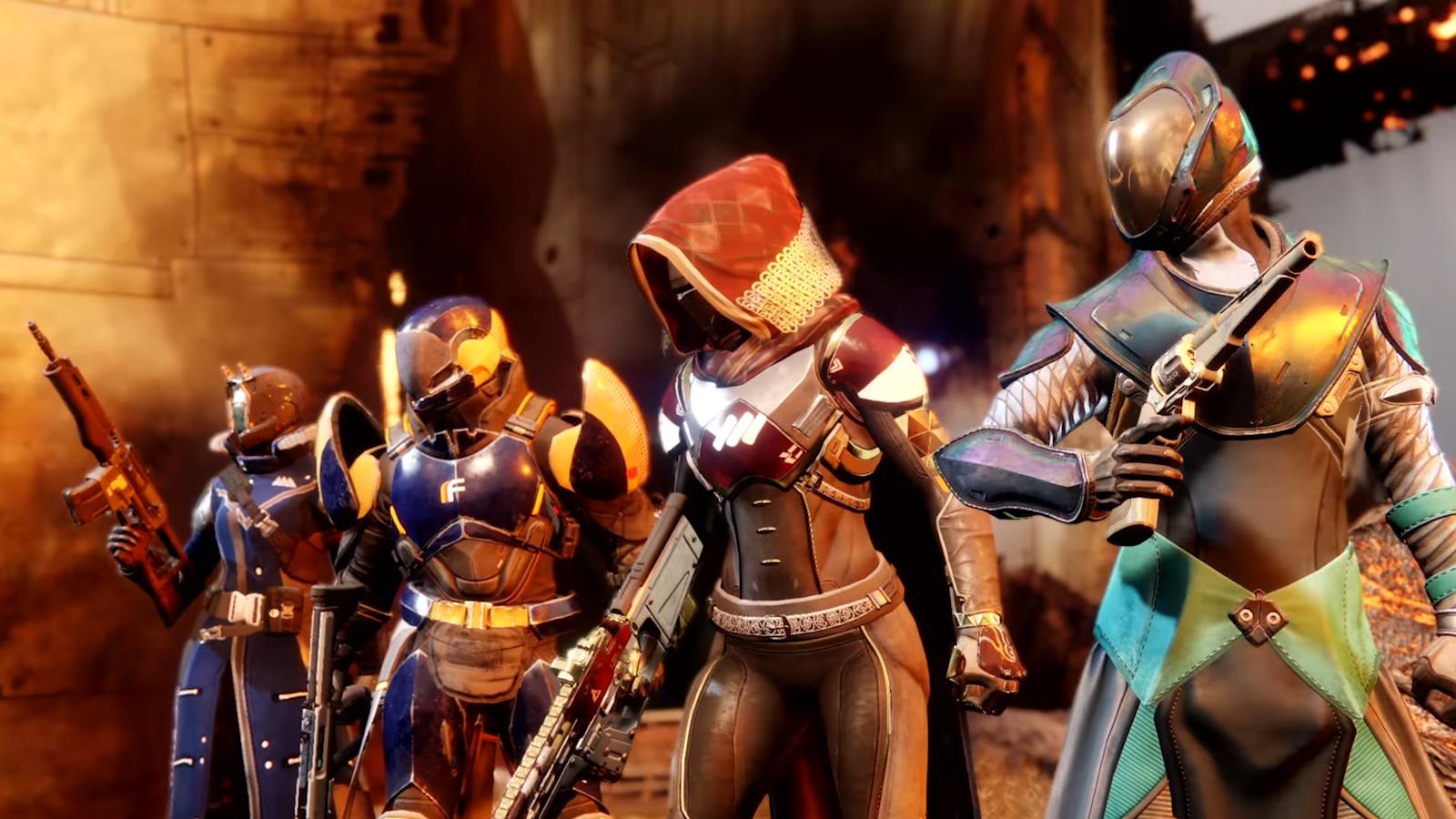 Destiny 2 Guardians in the Crucible from PvP competitive trailer.