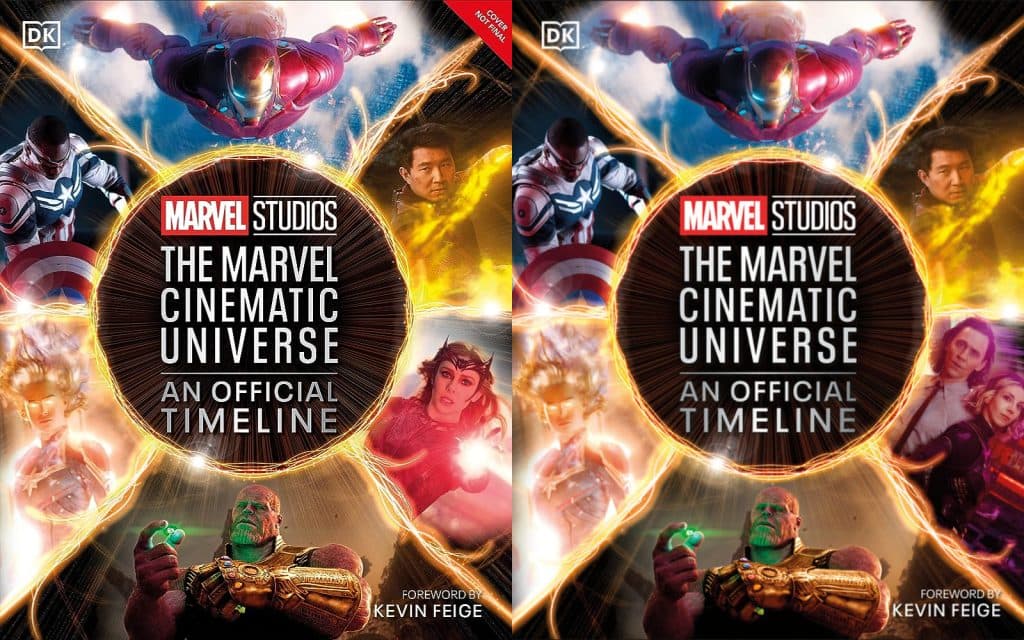 The two covers for the MCU timeline book