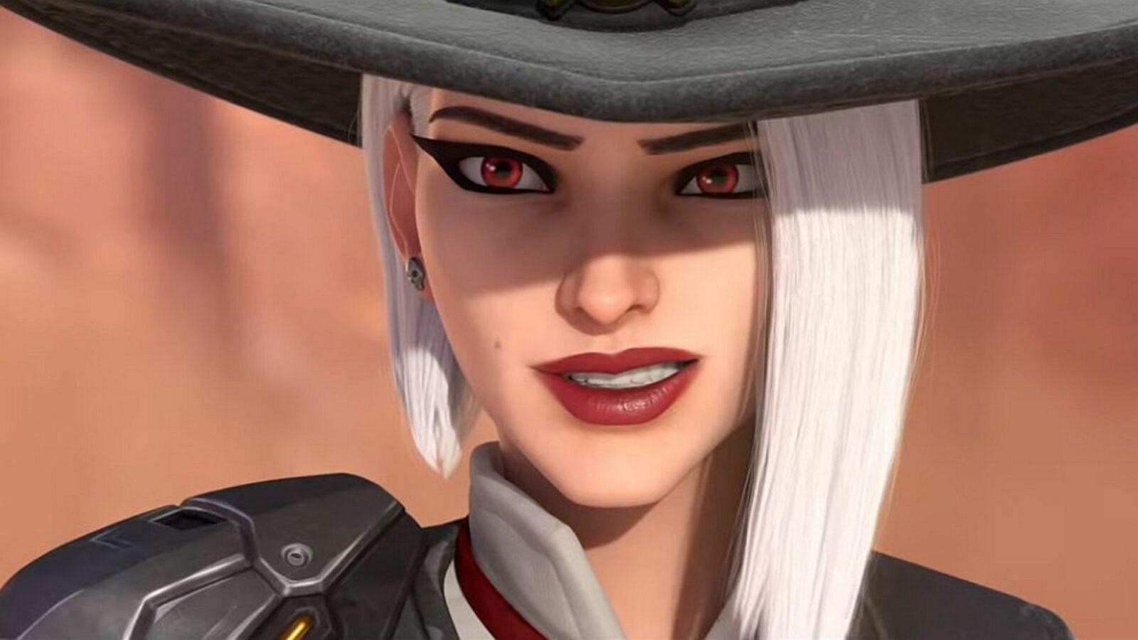 ashe smiling in overwatch 2