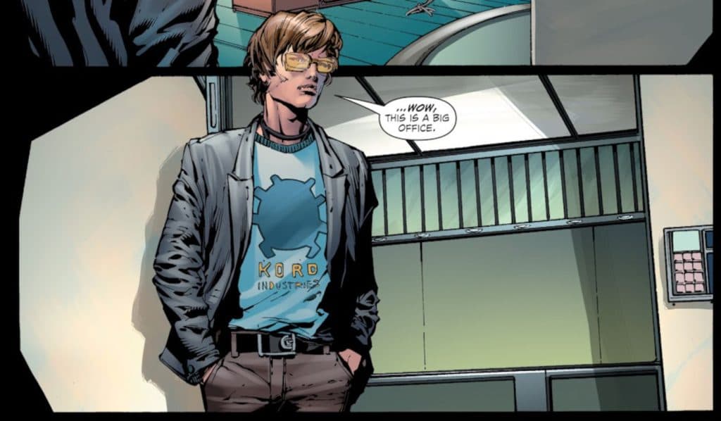Ted Kord is re-intorduced in Forever Evil #7.