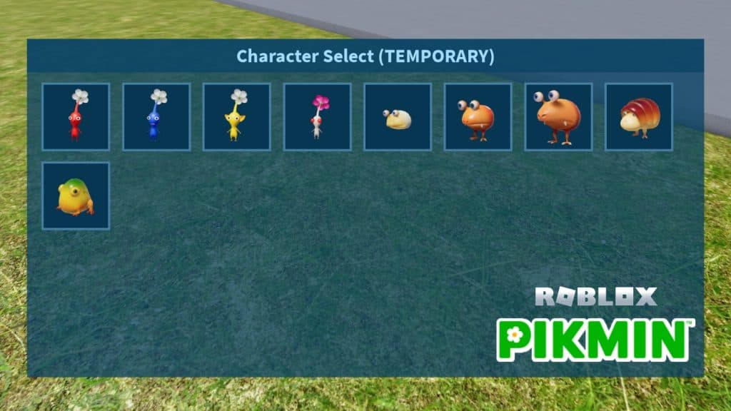 Roblox Pikmin Character Selection