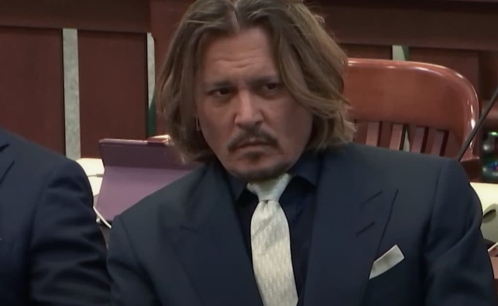 Johnny Depp during his defamation trial against Amber Heard