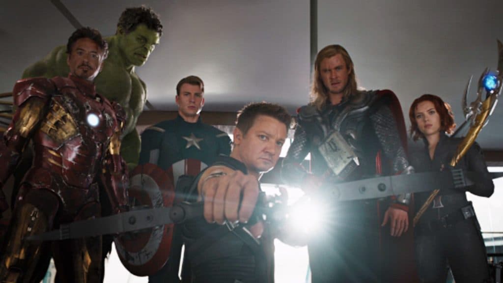 The original members of the Avengers team