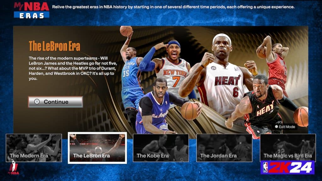 LeBron James' Heat era in NBA 2K24