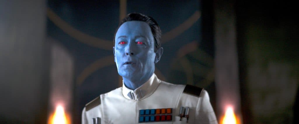 Lars Mikkelsen as Grand Admiral Thrawn in the Ahsoka cast