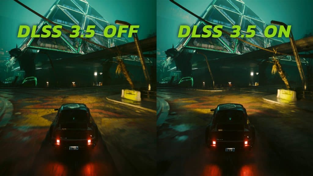 light cones on cyberpunk with nvidia dlss 3.5