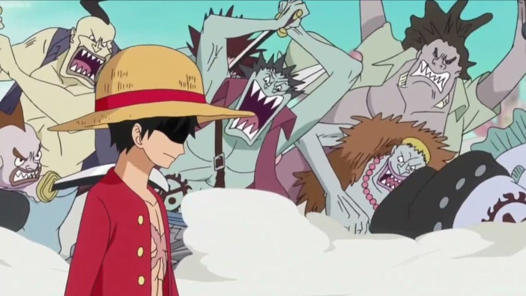An image of Luffy in Fish-Man Saga of One Piece