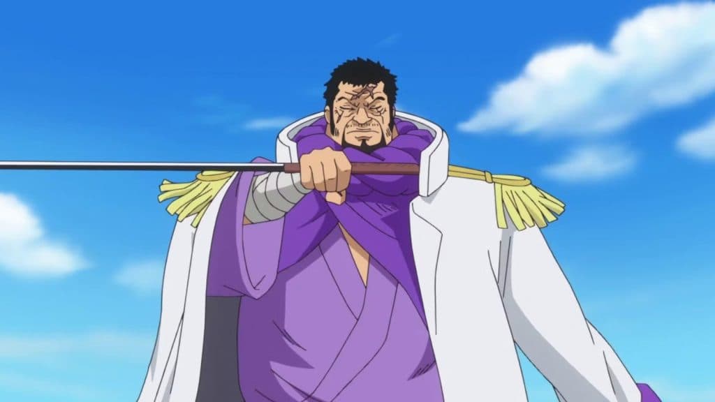 An image of Fujitora from Dressrosa Saga of One Piece