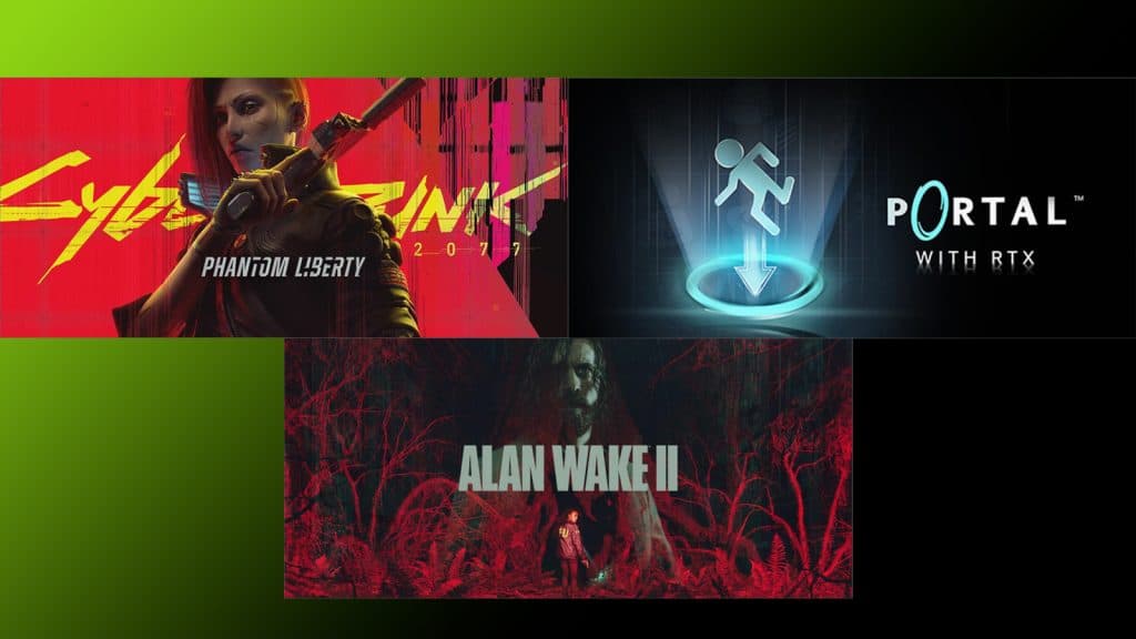 Nvidia DLSS 3.5 games, Cyberpunk, Portal and Alan Wake 2