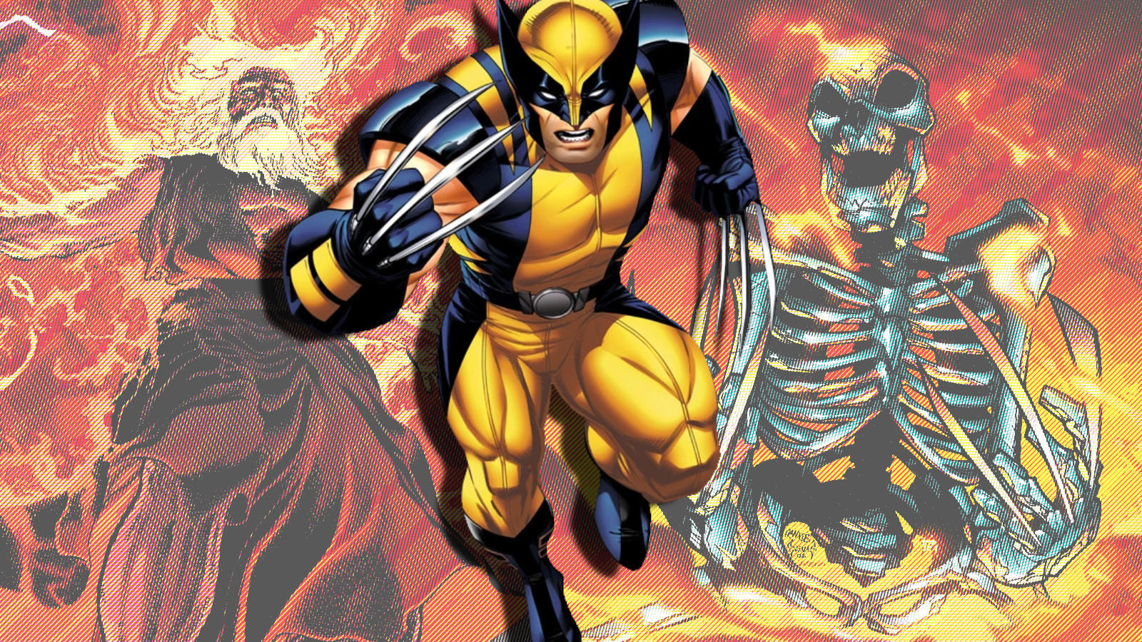 Collage of Wolverine throughout the years.
