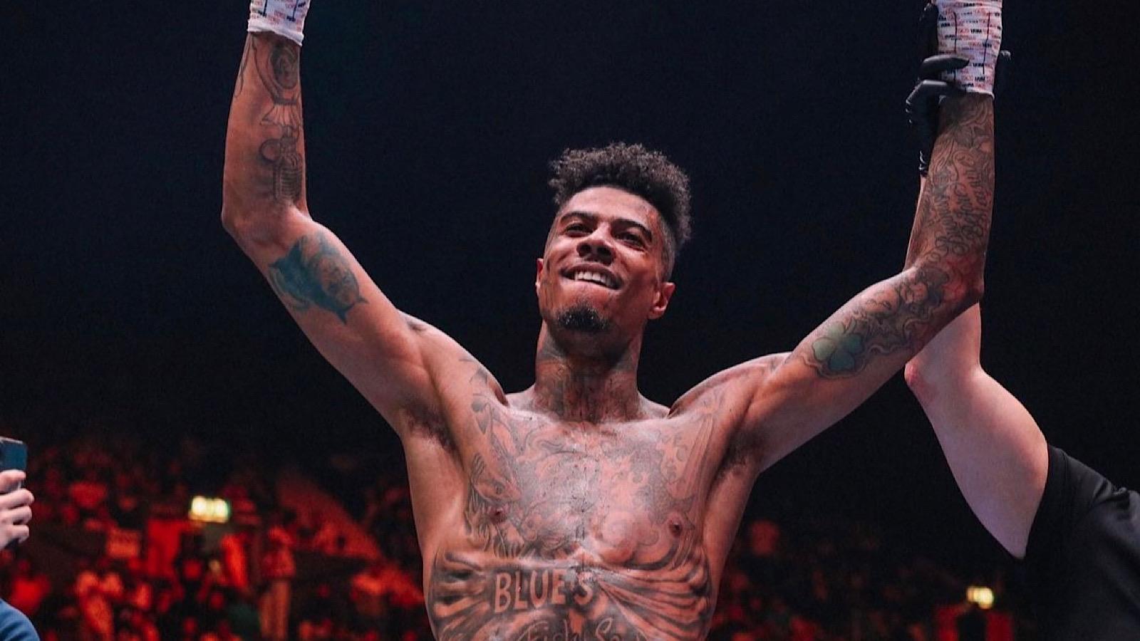 Blueface was recently stabbed in the gym and had to call of his upcoming match against Salt Papi.