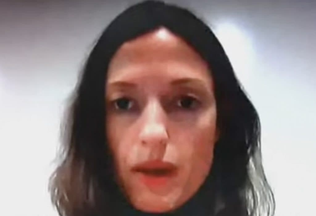 Erin Falati in a pre-recorded testimony for the Depp v Heard trial