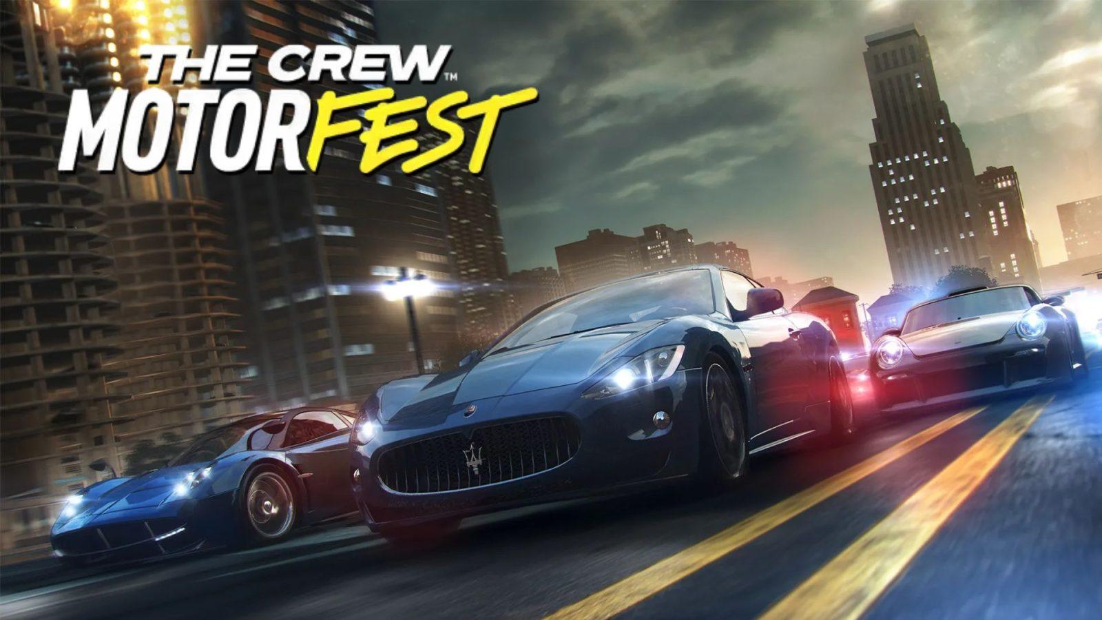 cars racing against each other in the crew motorfest