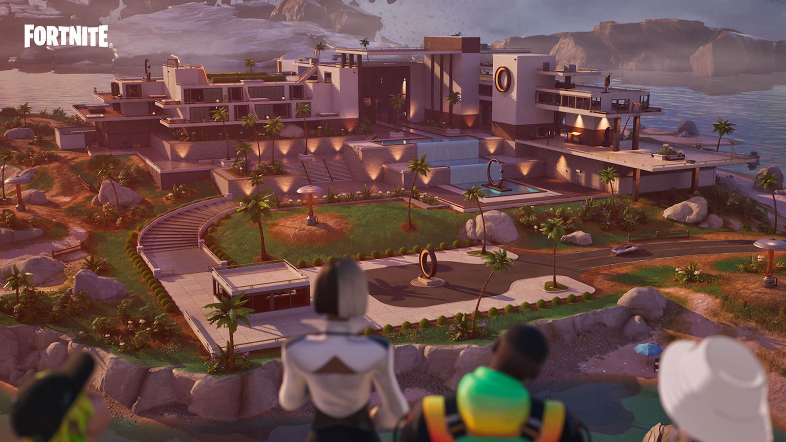 The new POI Sanguine Suites in Fortnite Chapter 4 Season 4