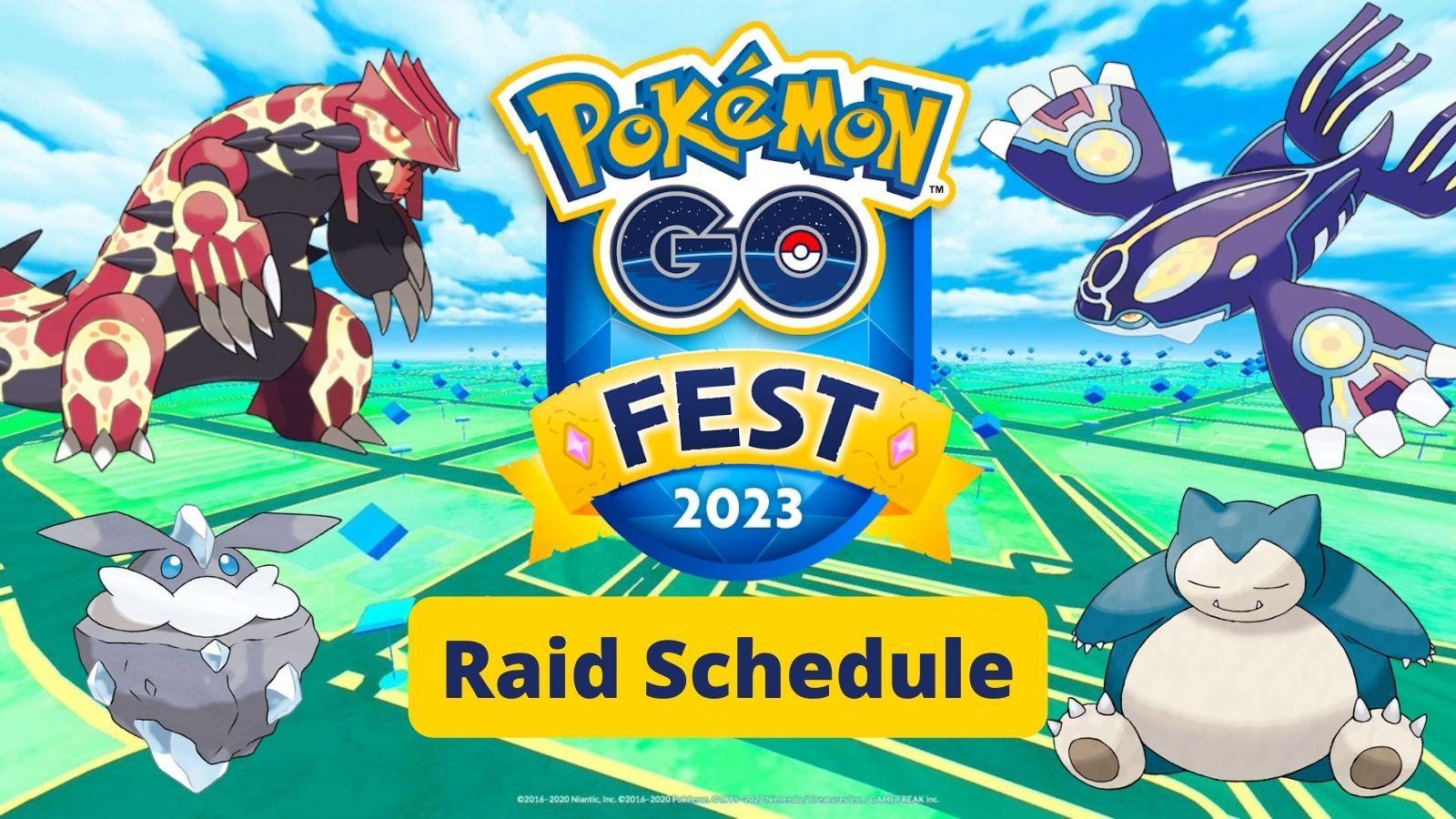 Pokemon Go Raid Hours schedule September 2023