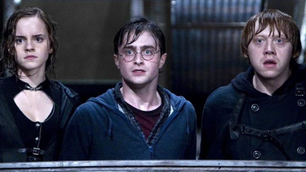 Harry, Hermione, dan Ron di Relikui Kematian