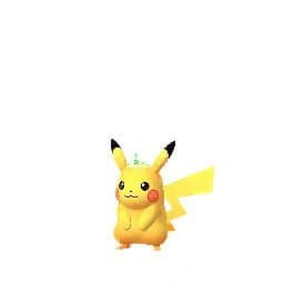 Pikachu wearing an Aquamarine crown