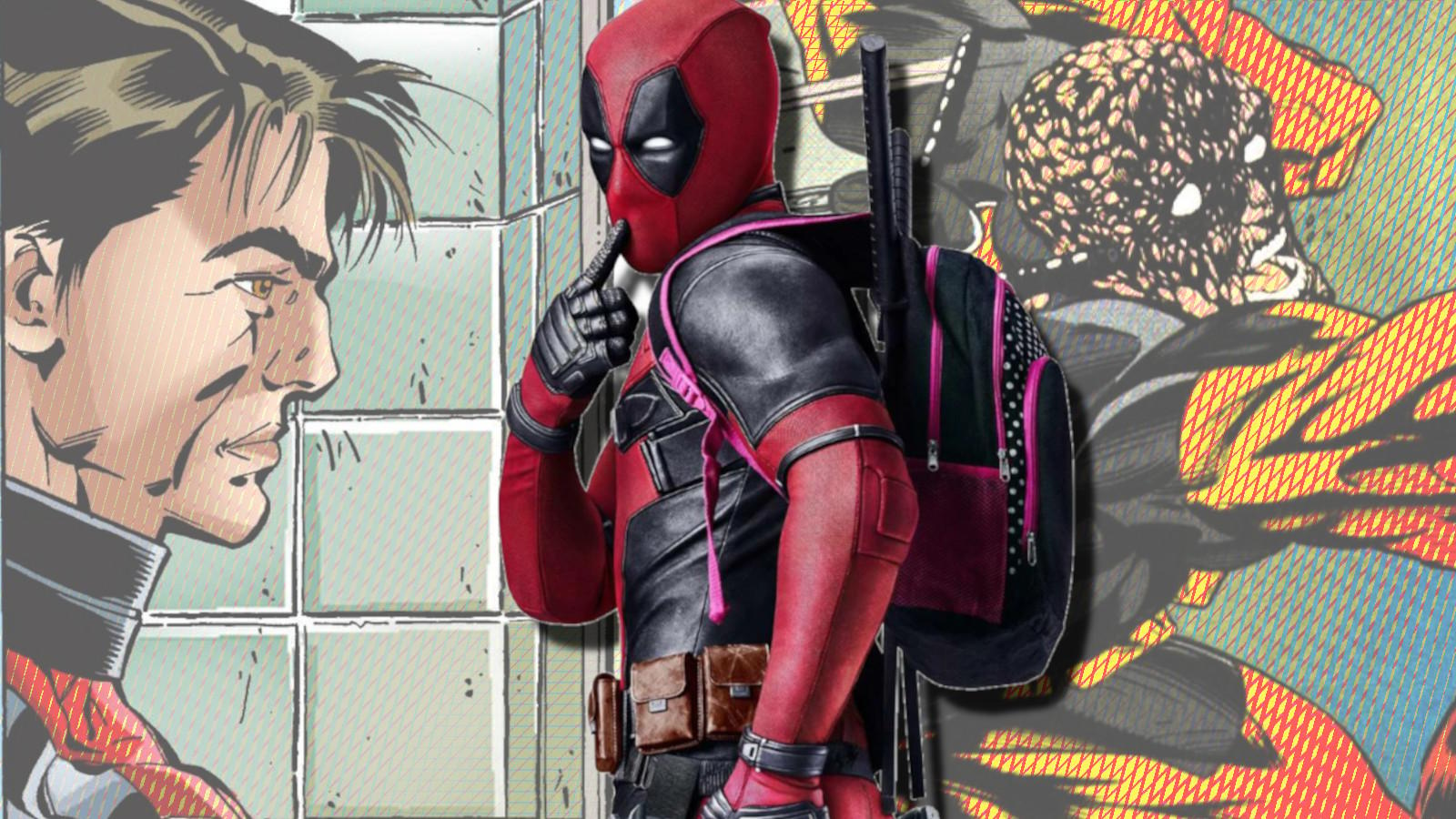 A collage of Deadpool unmasked over the years.
