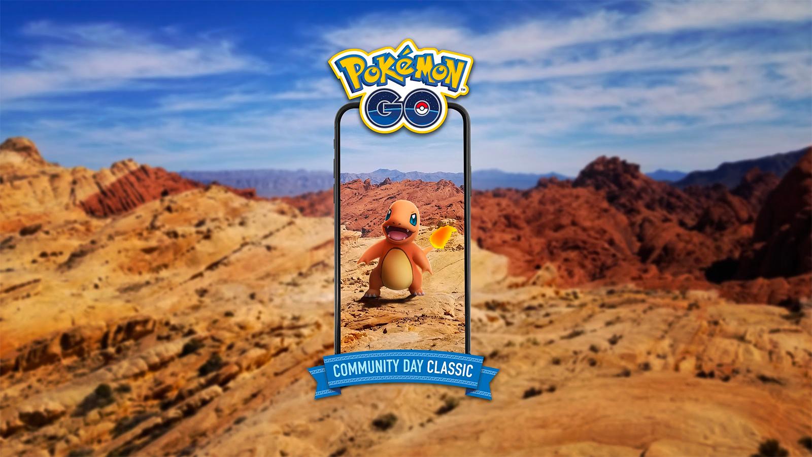 Charmander in the Pokemon Go Community Day Classic event
