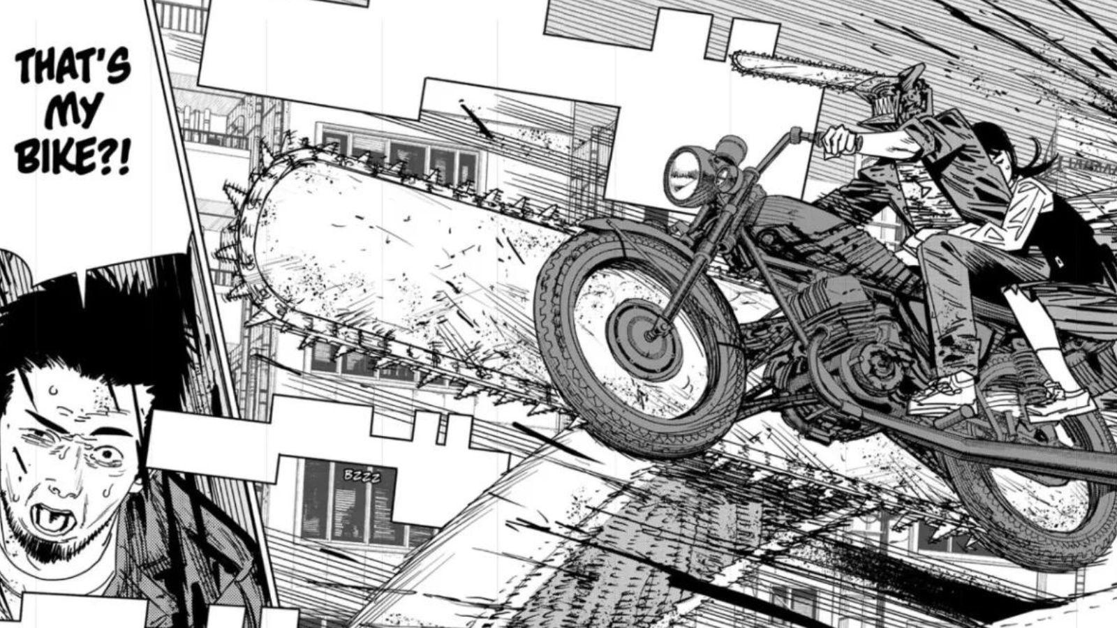 A panel from Chainsaw Man manga