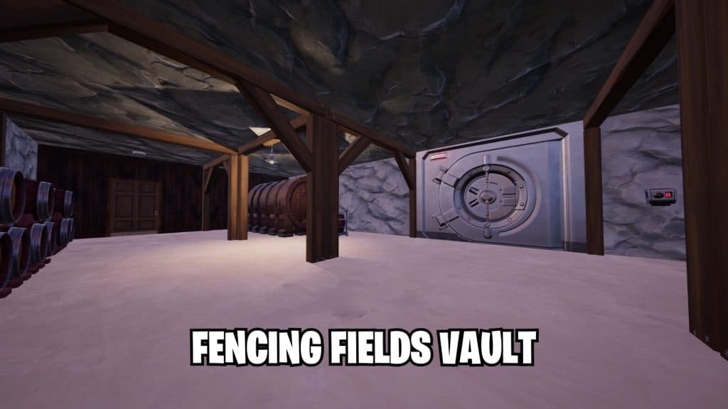 Fencing Fields vault in Fortnite