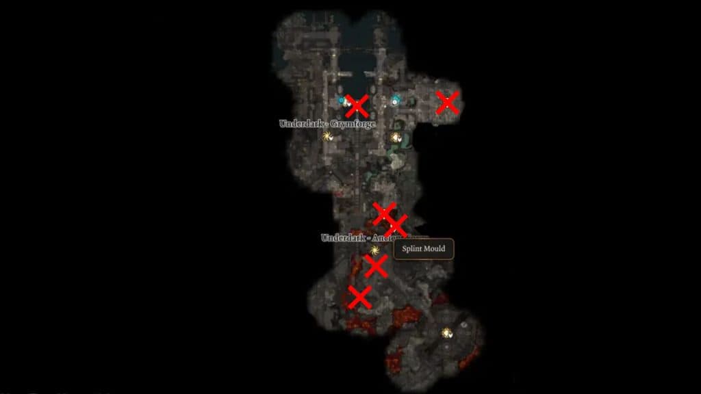 Baldur's Gate 3 Mould locations