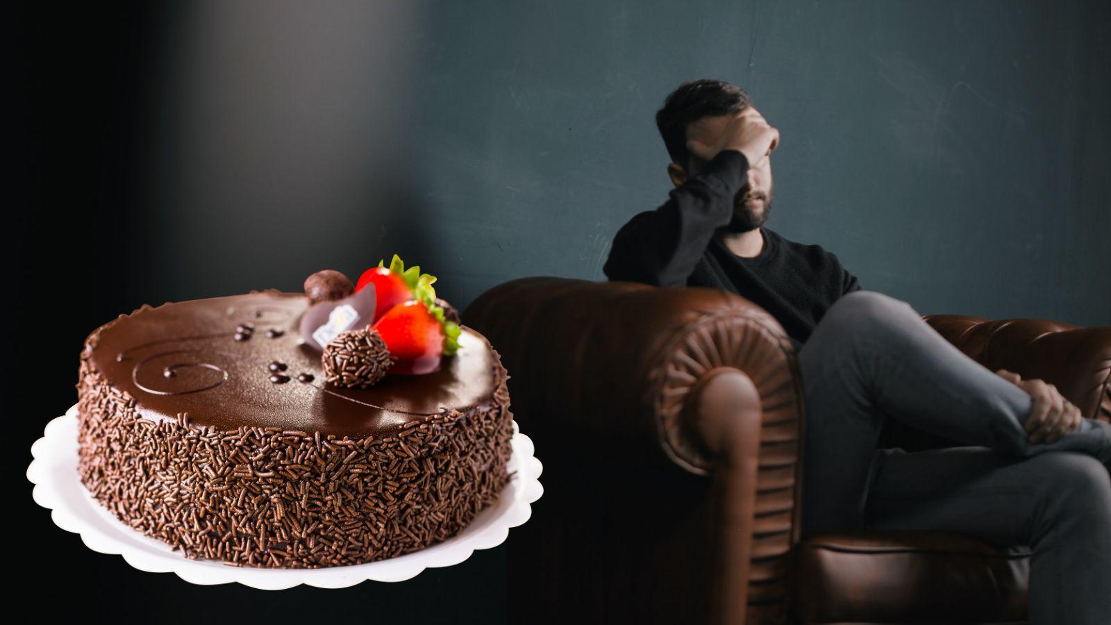 Man upset over birthday cake