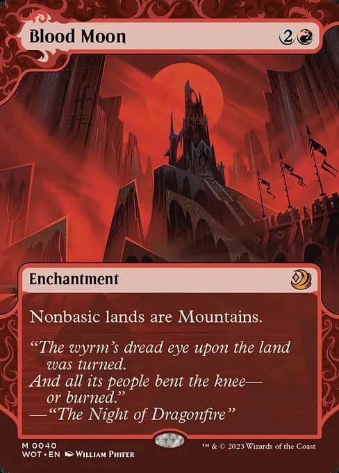 Wilds of Eldraine Enchanting Tales - tower under a red moon