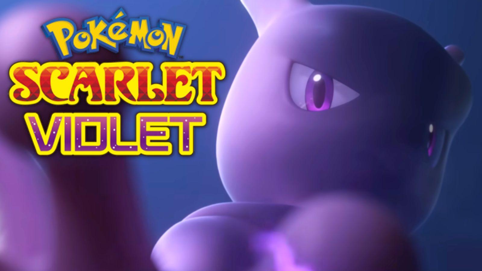 Pokemon Scarlet and Violet Mewtwo